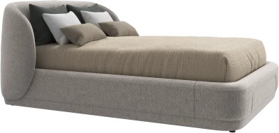 Bolzano bed with slats  - W140xL200cm