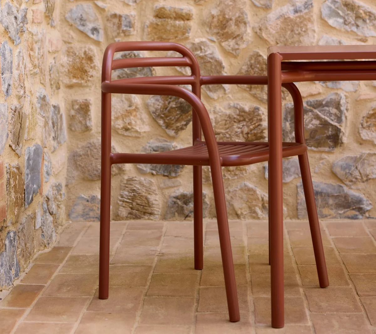 Bliss dining table rect. incl. 4 armchairs