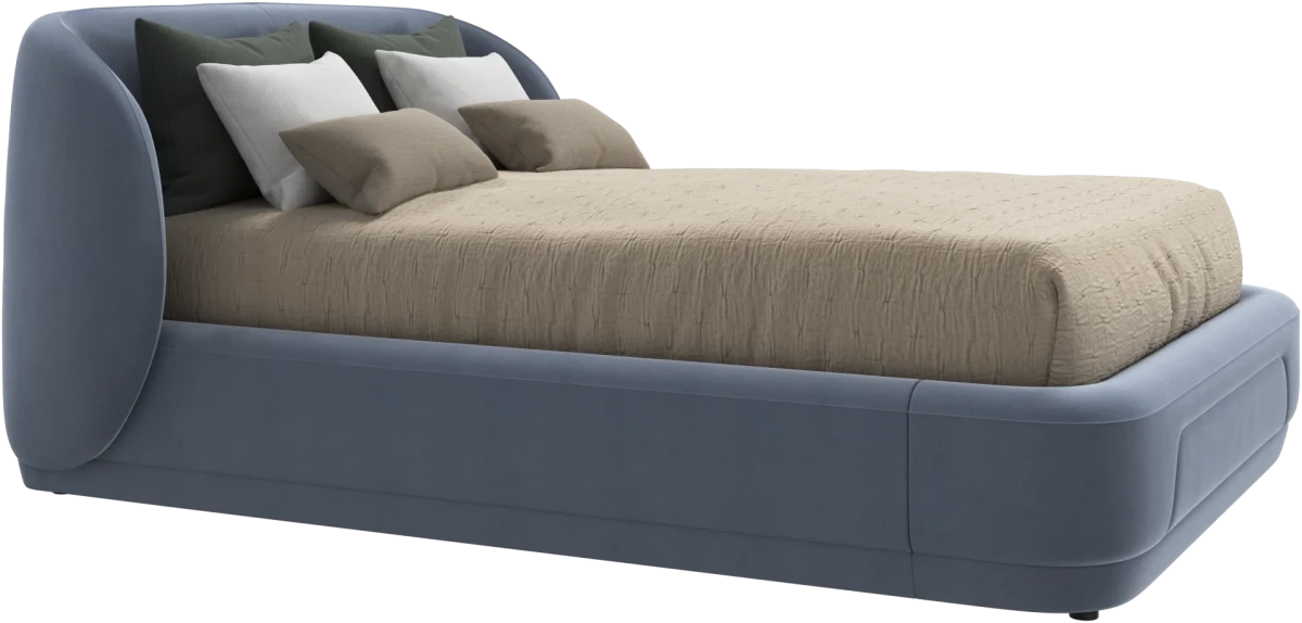 Bolzano bed with slats  - W140xL200cm