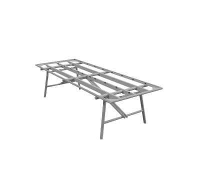 Sticks dining table base, 280x100 cm