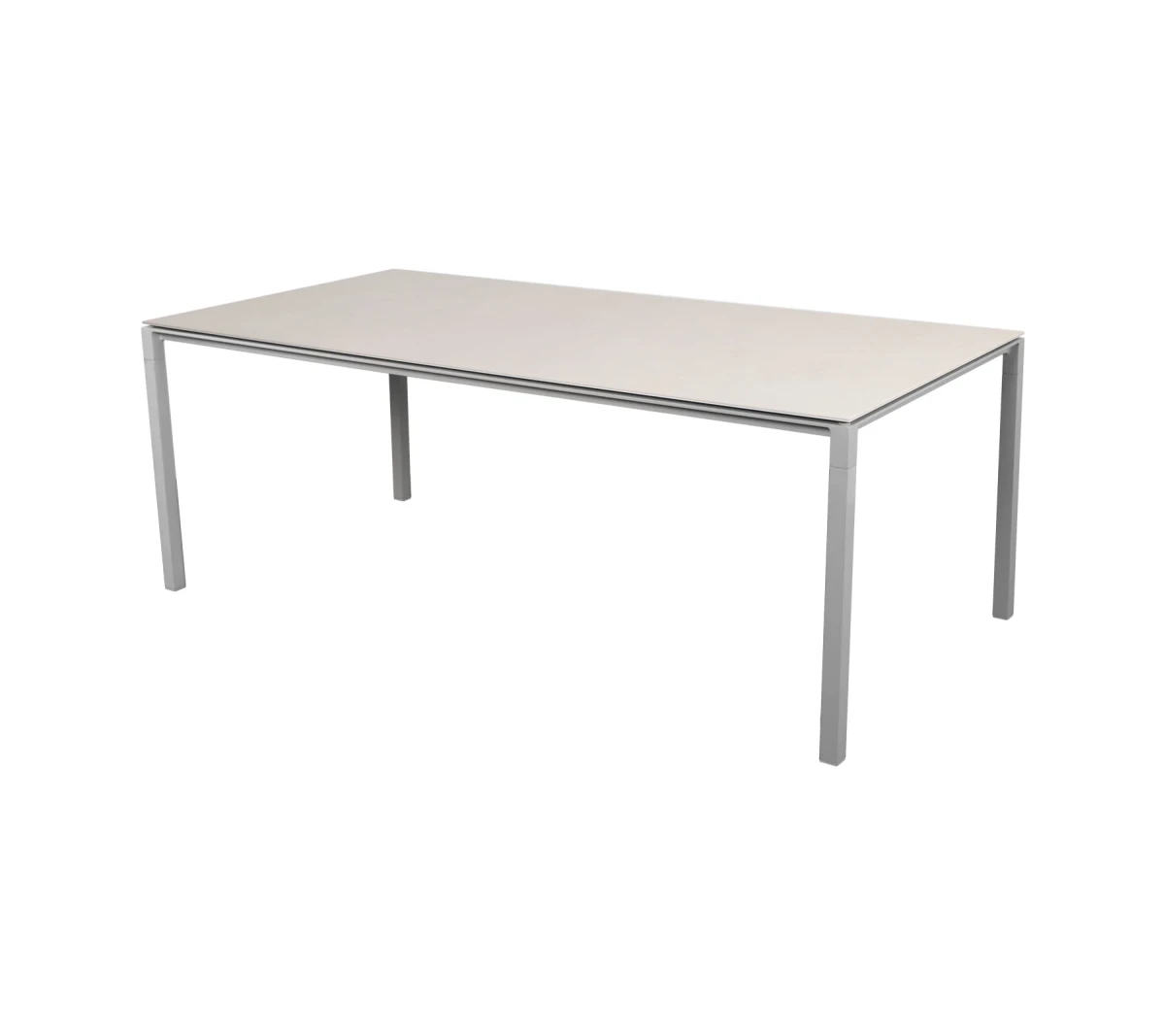 Pure dining table base, 200x100 cm