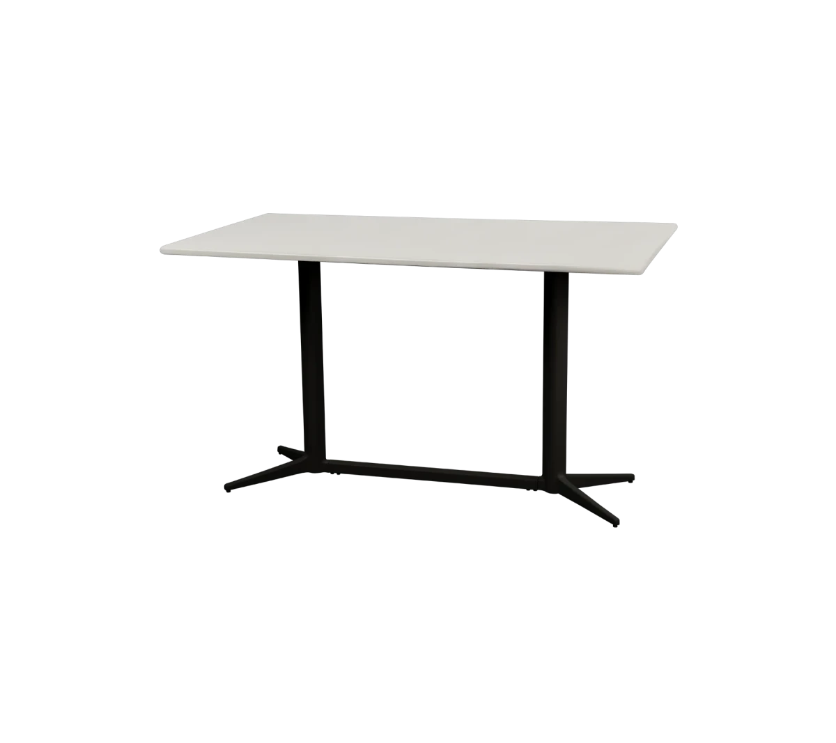 Drop café table base rect.