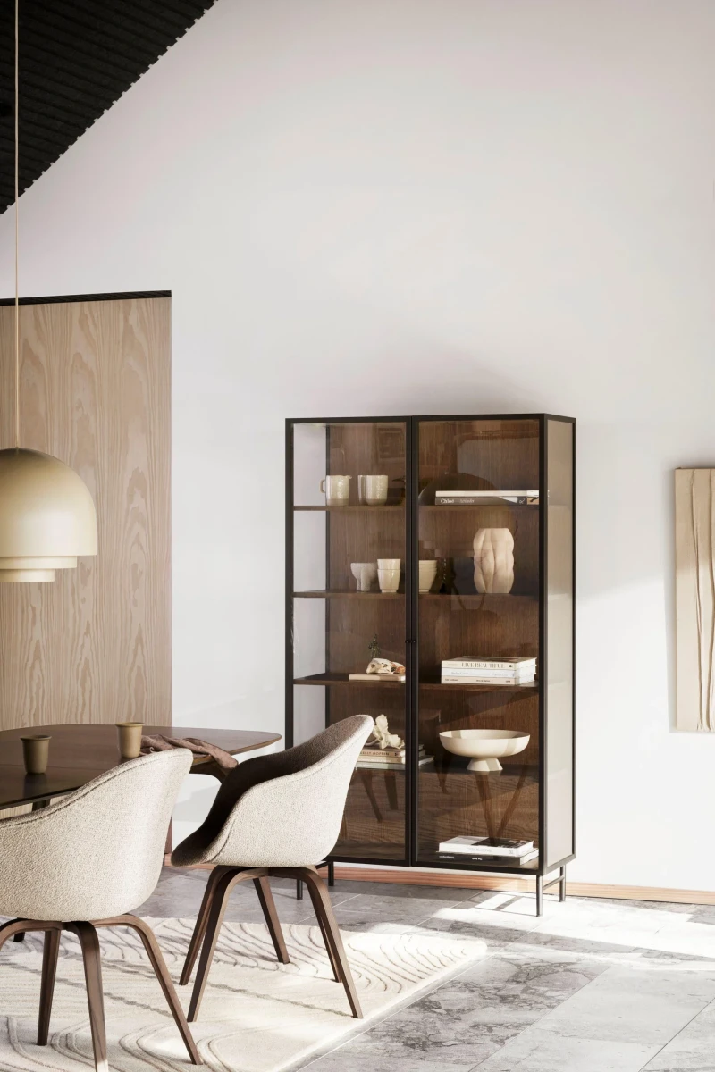 Lund glass skapis