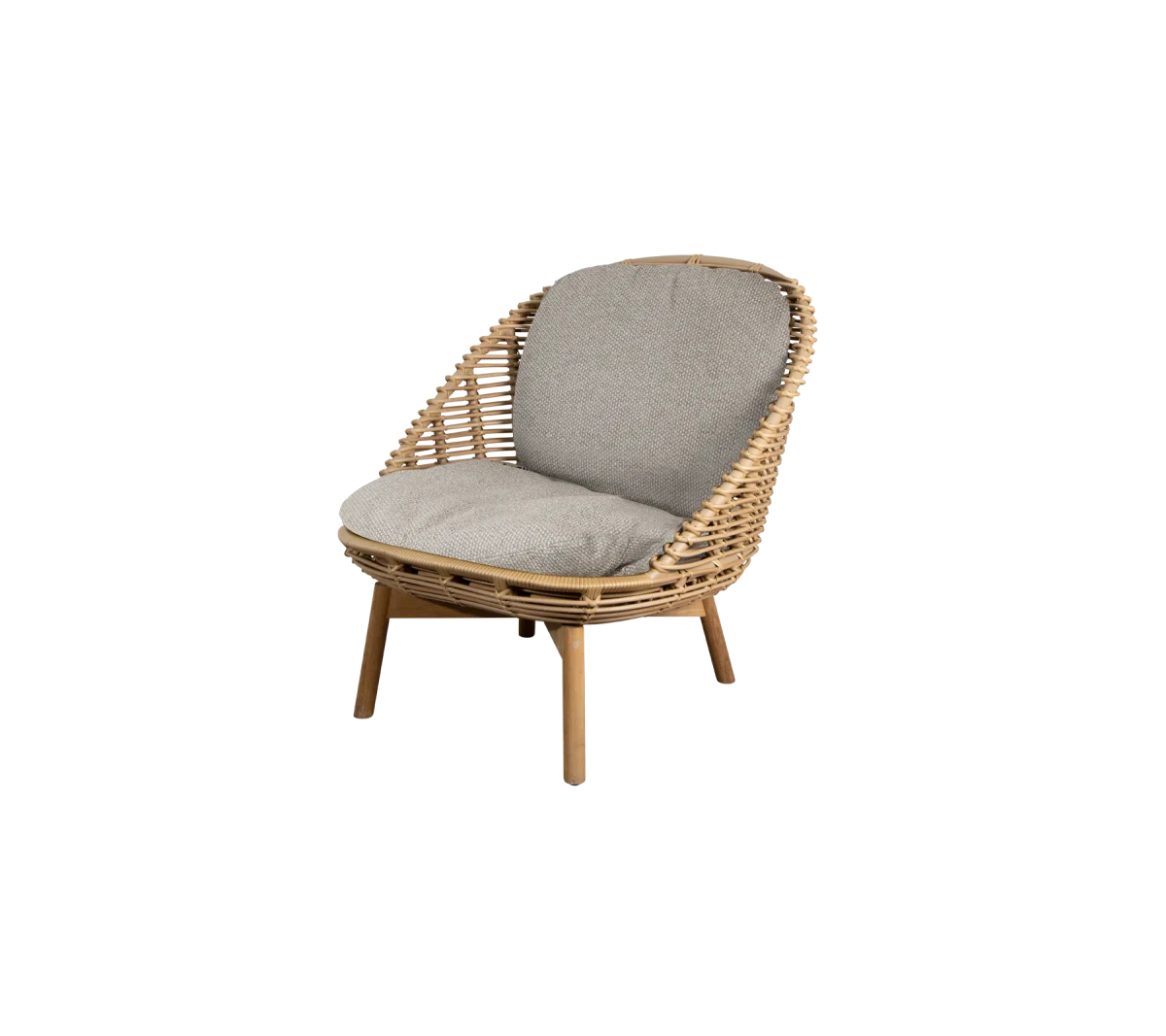 Hive lounge chair w/teak legs