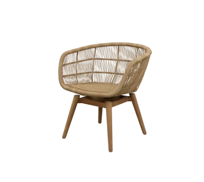 Stay chair w/teak swivel