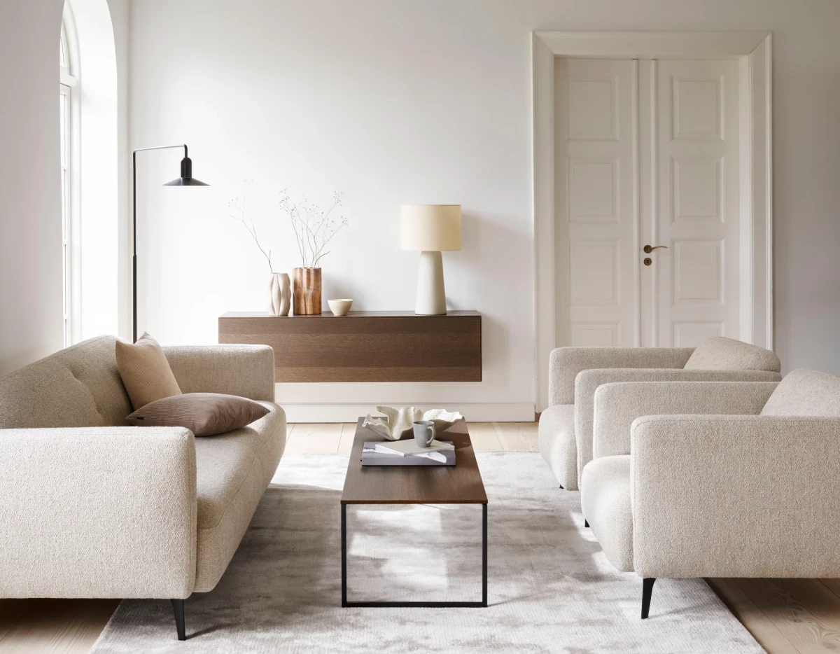 Lugano wall mounted wall system with drop down door