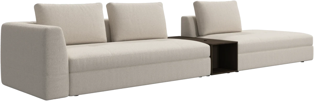 Bergamo 3 seater lounge sofa with storage