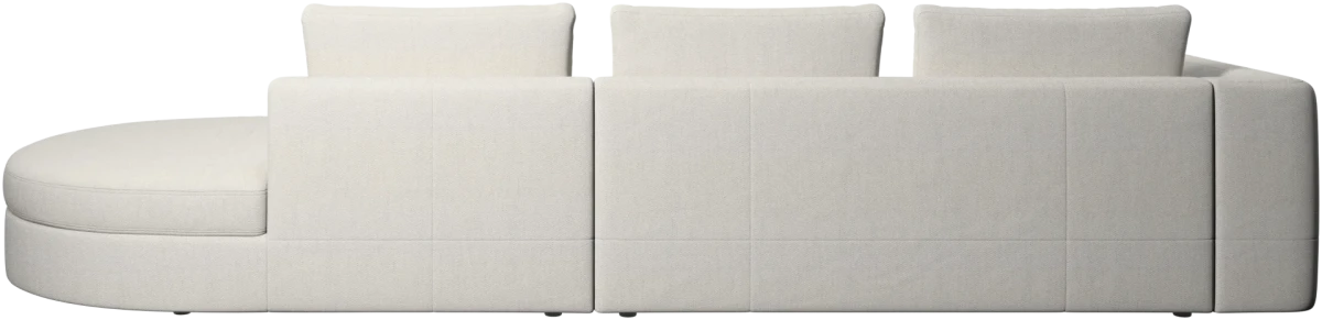 Bergamo sofa with round lounging unit,right