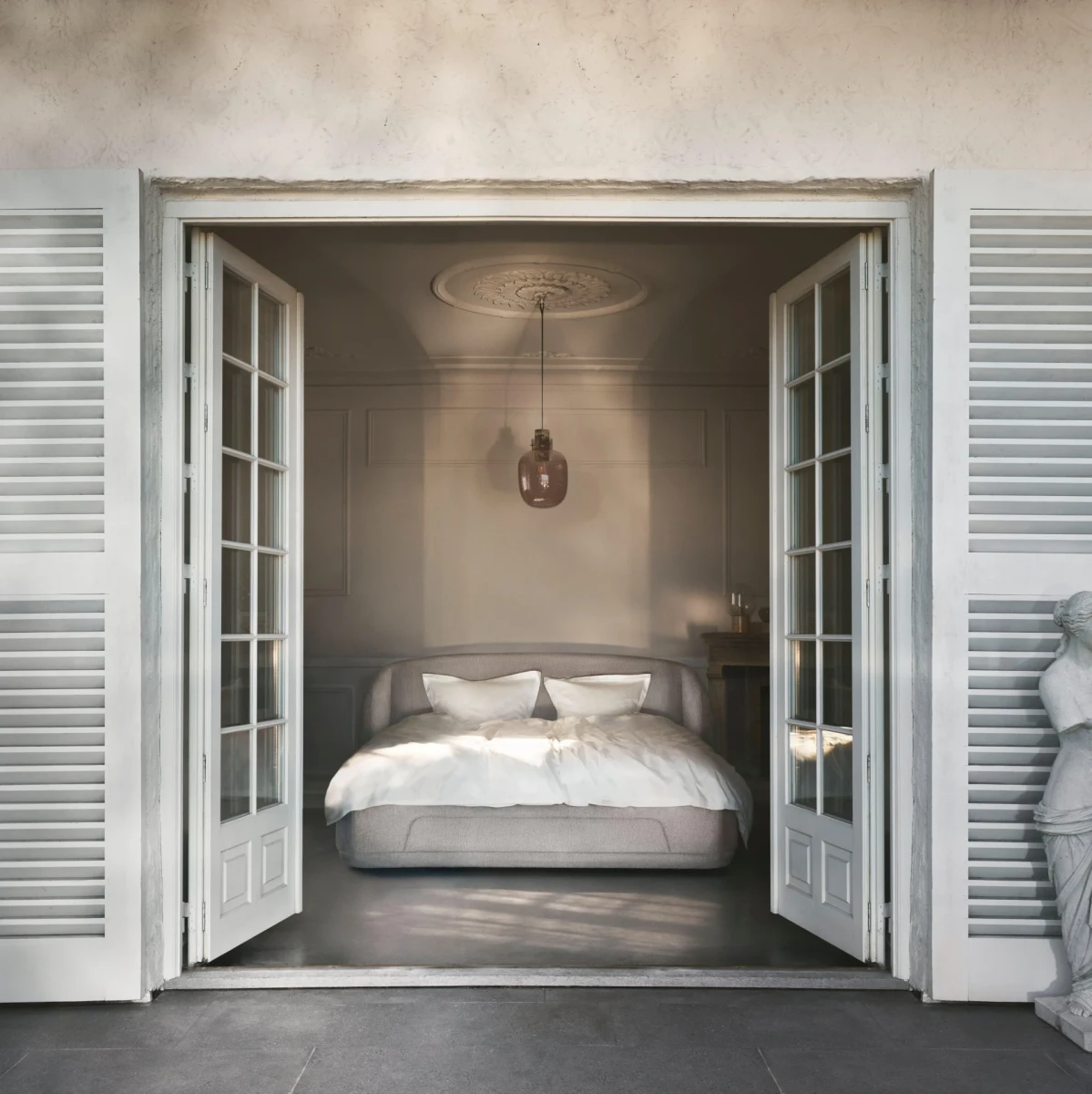 Bolzano bed with slats  - W140xL200cm