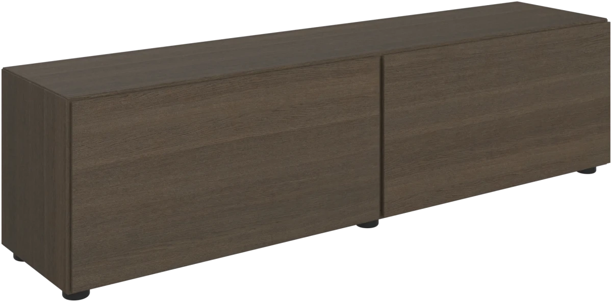 Lugano base cabinet with drop down doors oak