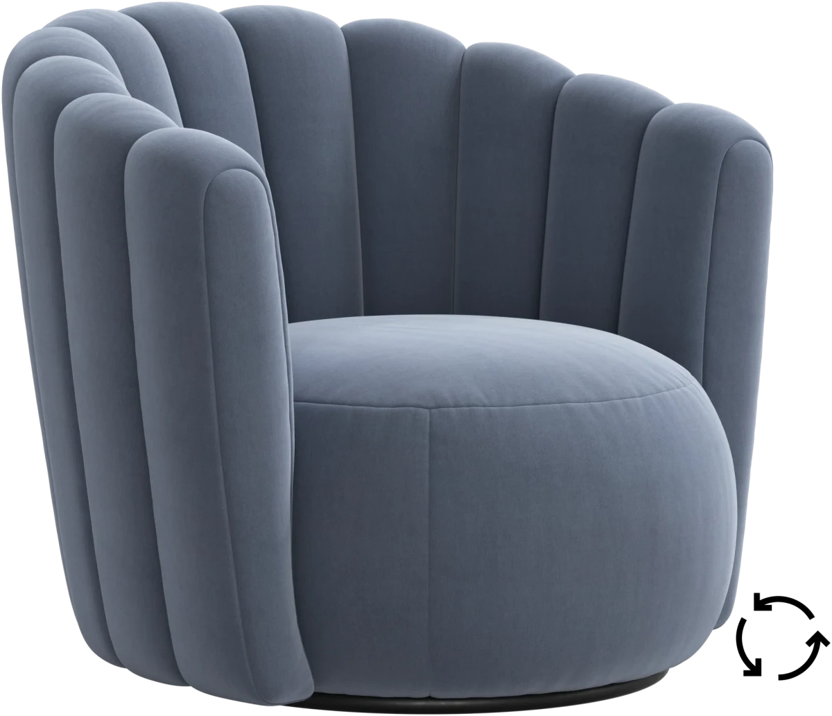 Sweet Art armchair with swivel function