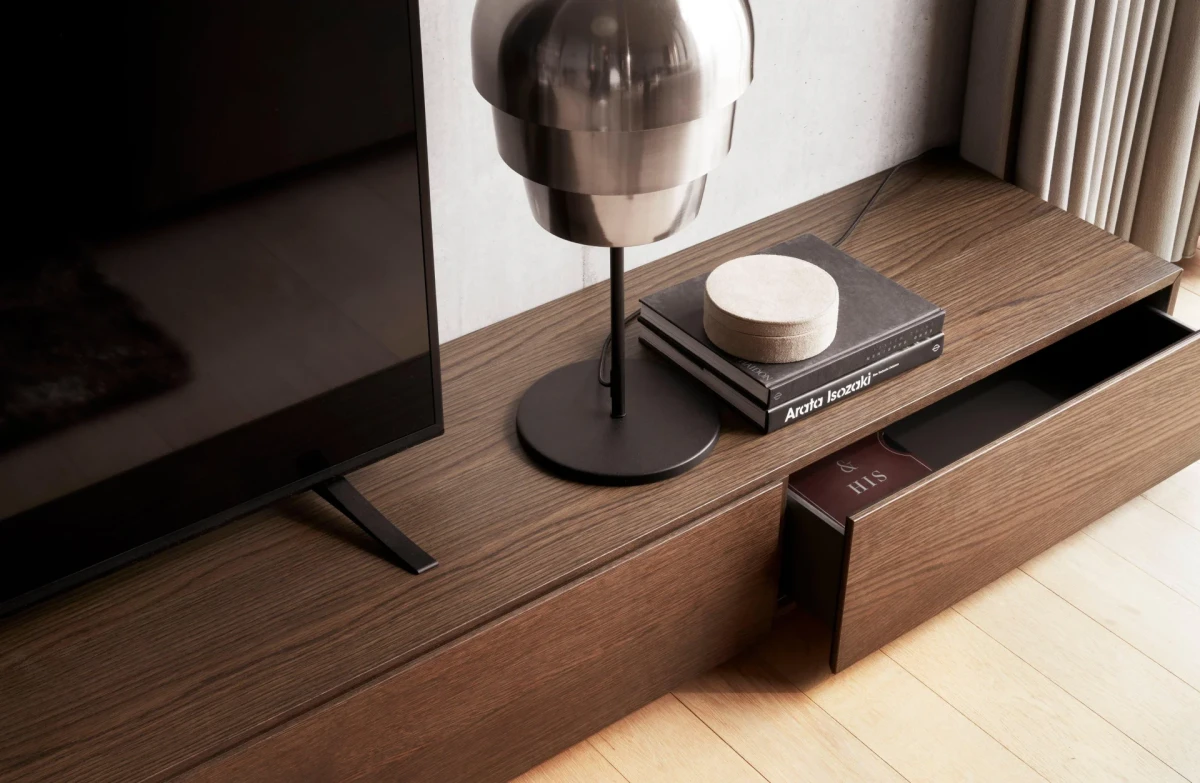 Lugano wall mounted cabinet with drop down door
