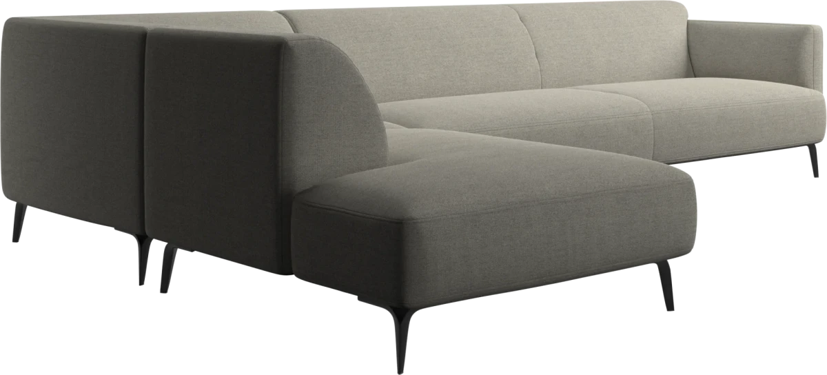 Modena corner sofa with lounging unit