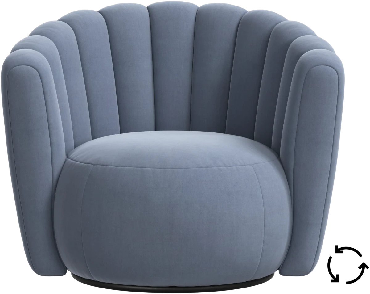 Sweet Art armchair with swivel function