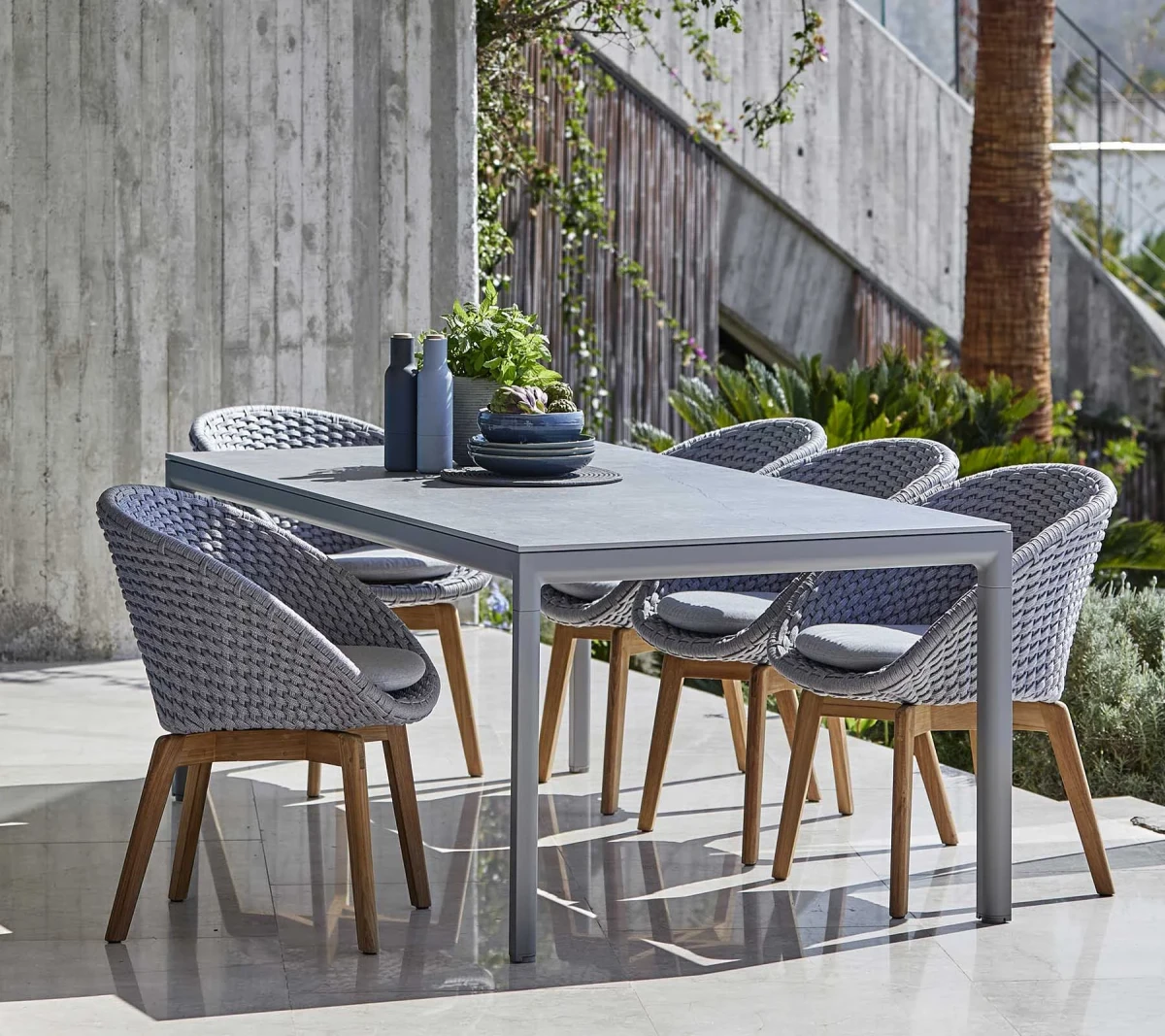Drop dining table base, 200x100 cm