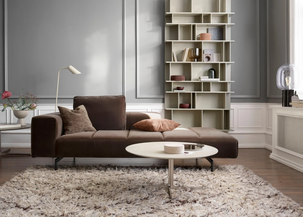 Amsterdam corner sofa with lounging unit