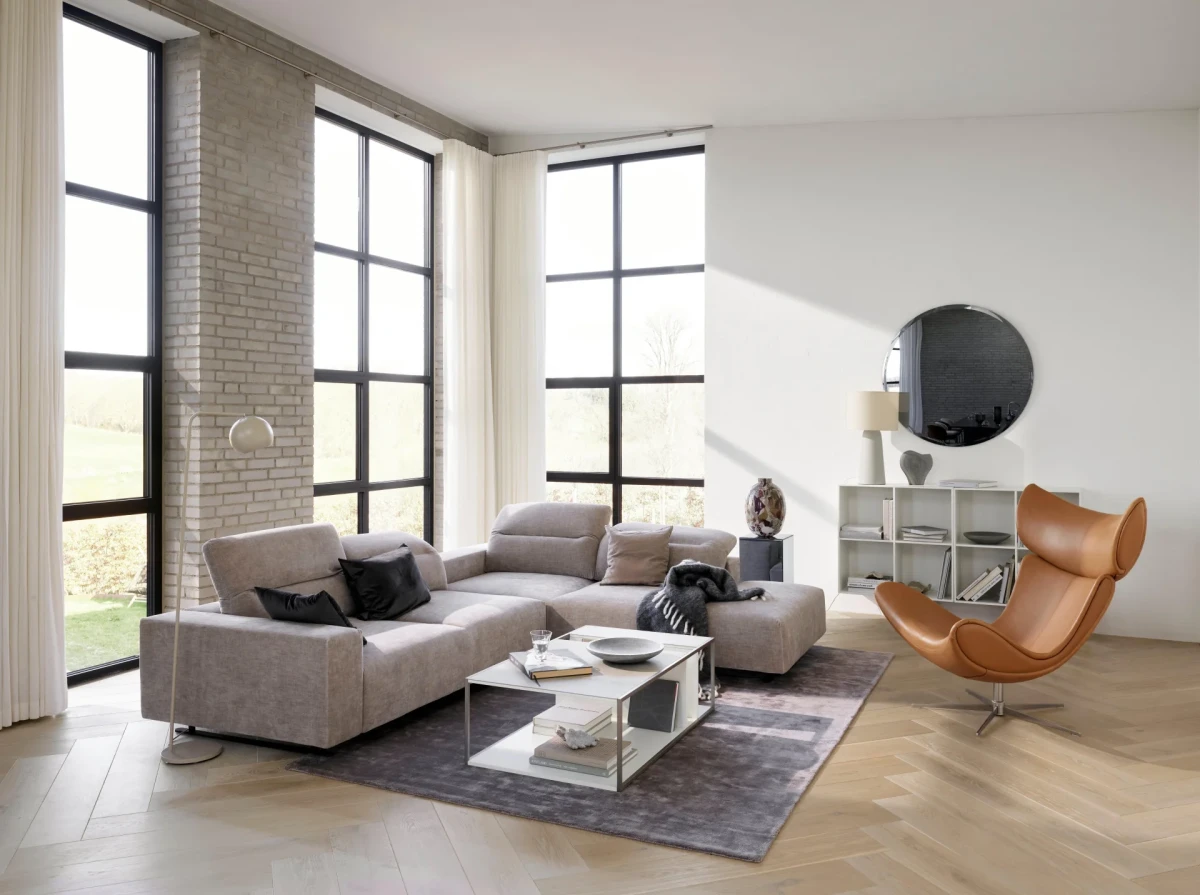 Hampton footstool on wheels with storage left and right sides