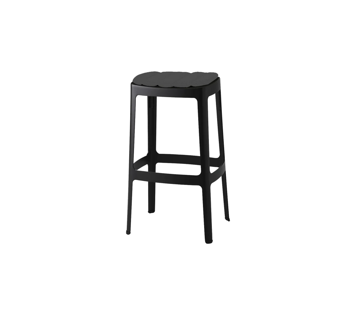 Cut bar chair, stackable