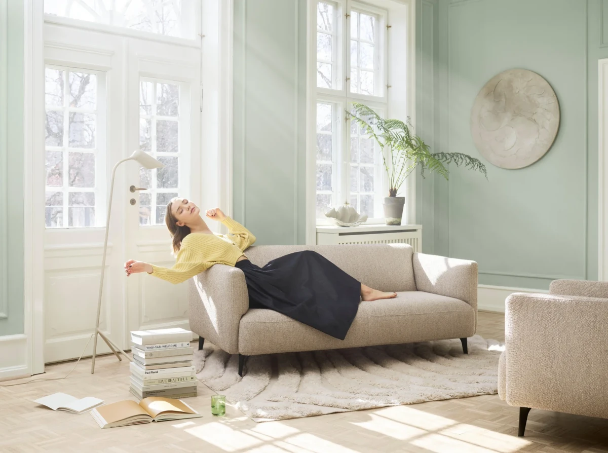 Modena corner sofa with lounging unit