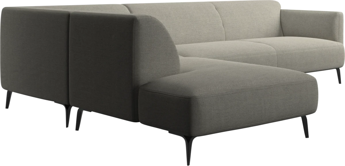 Modena corner sofa with lounging unit