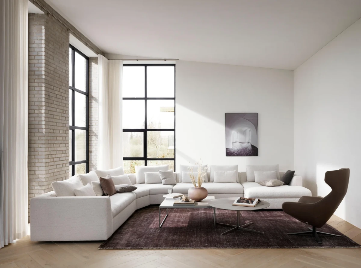 Bergamo sofa with lounging unit