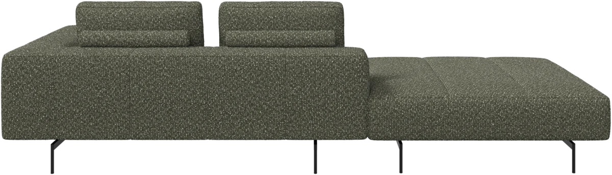 Amsterdam sofa with footstool on left side