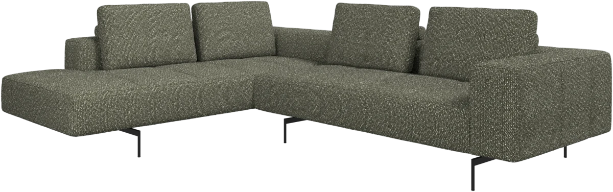 Amsterdam corner sofa with lounging unit