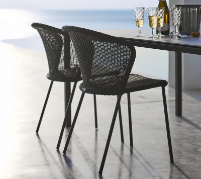 Lean chair, stackable