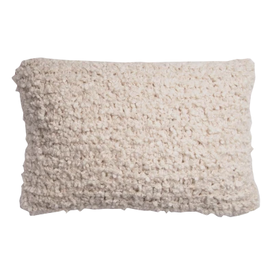 Bouclé heavy cushion