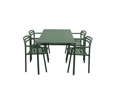 Bliss dining table rect. incl. 4 armchairs