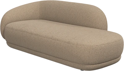 Bolzano, chaise longue sofa right