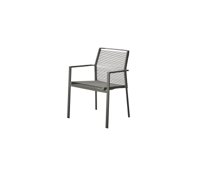 Edge armchair, stackable
