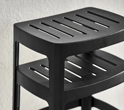 Cut bar chair, stackable