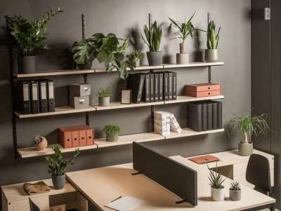 Wall shelving system