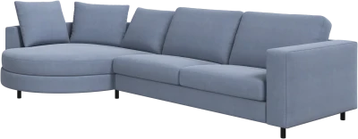 Indivi sofa with chaise longue left