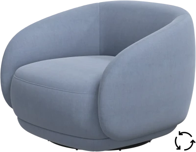 Bolzano armchair with swivel function